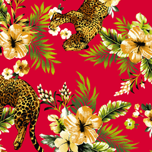 Red Leopard Print